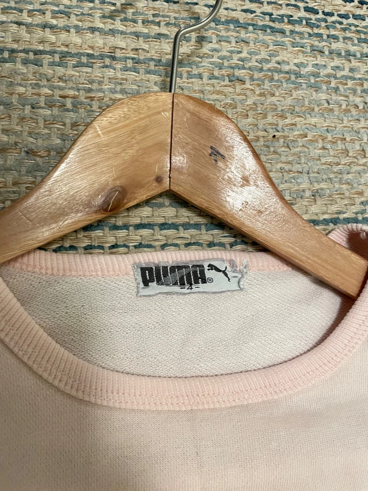 Винтажный безымянный женский топ размер 4 розовый увеличенный спортивный квадратный ретро 80-х ДЕФЕКТ - Изображение 3 из 4