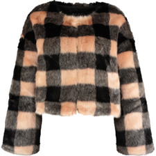 New Sachi Faux Fur Jacket, Size M  Rrp £130