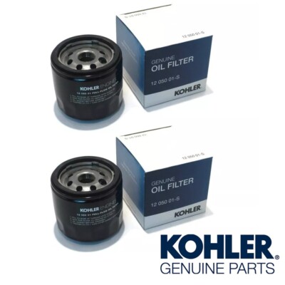 Genuine OEM Kohler 12 050 01-S Oil Filter - 2 PACK