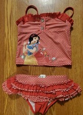 Disney Store Princess Snow White 2 PC Swimsuit Girl Size 5/6