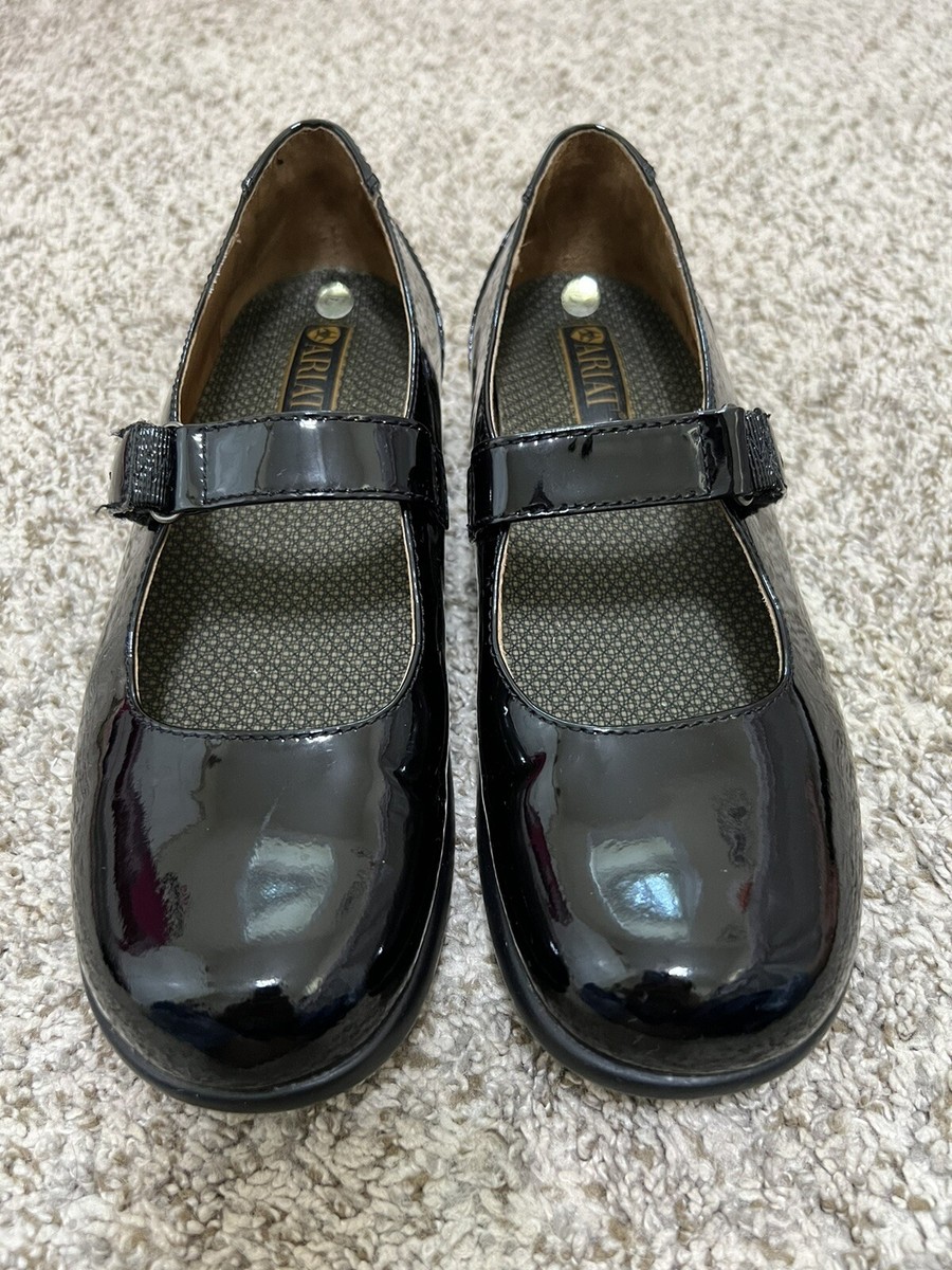 Ariat Black Patent Leather Mary Jane Shoes Size 7.5 | eBay