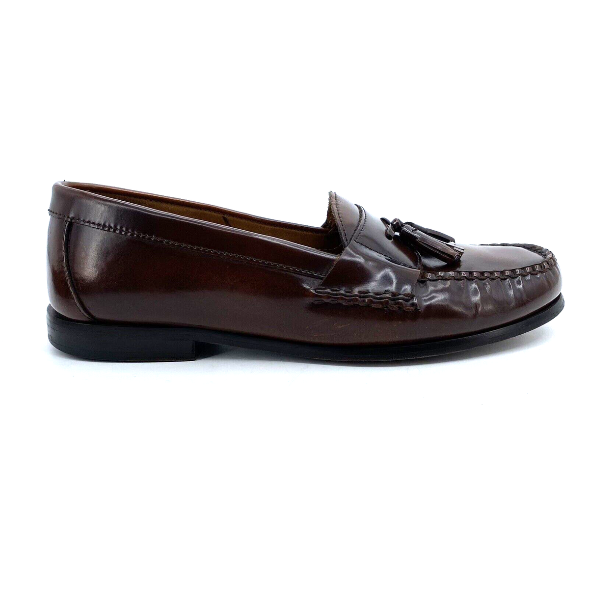 Mens 10 M Johnston & Murphy 15-1096 Brown Sheepskin Leather  display picture 2