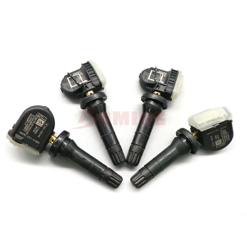 Sensor de monitoreo de presión de neumáticos 4 piezas para GM TPMS 13598772 13598771 NUEVO Foto 2 de 4