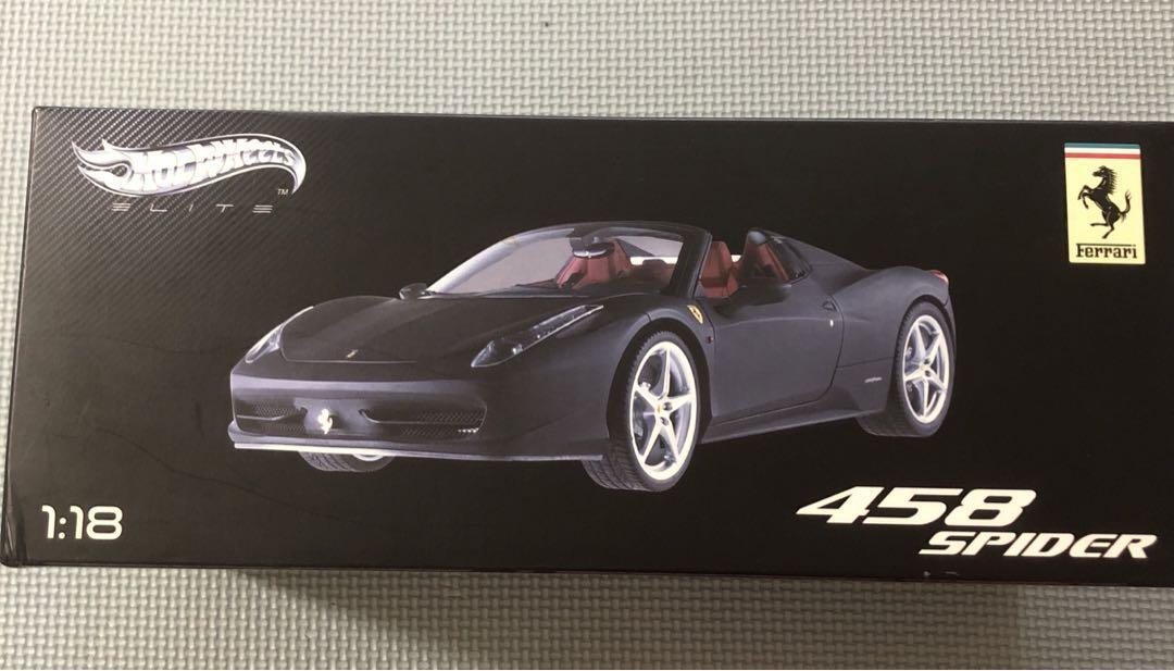 ホットウィールエリート 1/18 フェラーリ 458スパイダー