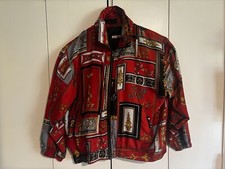 Vintage Stunt Sports Silk Tracksuit Windbreaker Jacket  Pants Red Size M