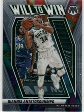 2020-21 Panini Mosaic WILL TO WIN #15 Giannis Antetokounmpo MILWAUKEE BUCKS 42