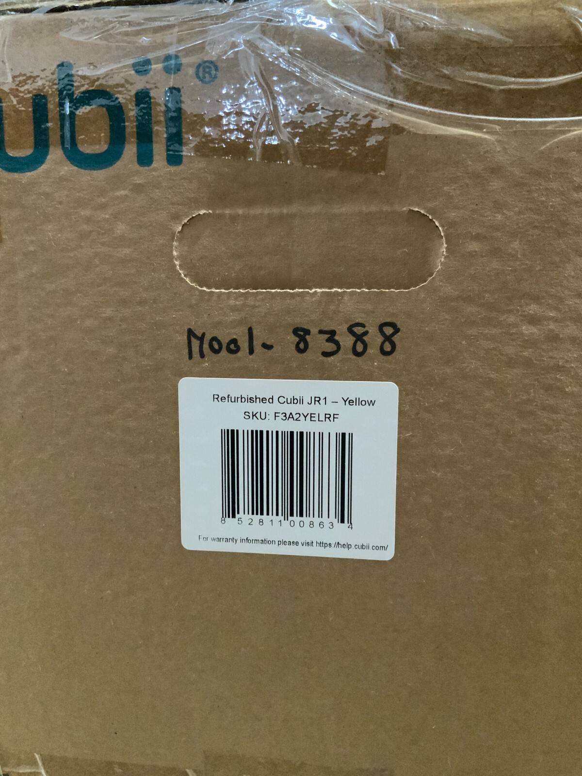 CUBII JR1 F3A2 Compact Seated Elliptical Yellow