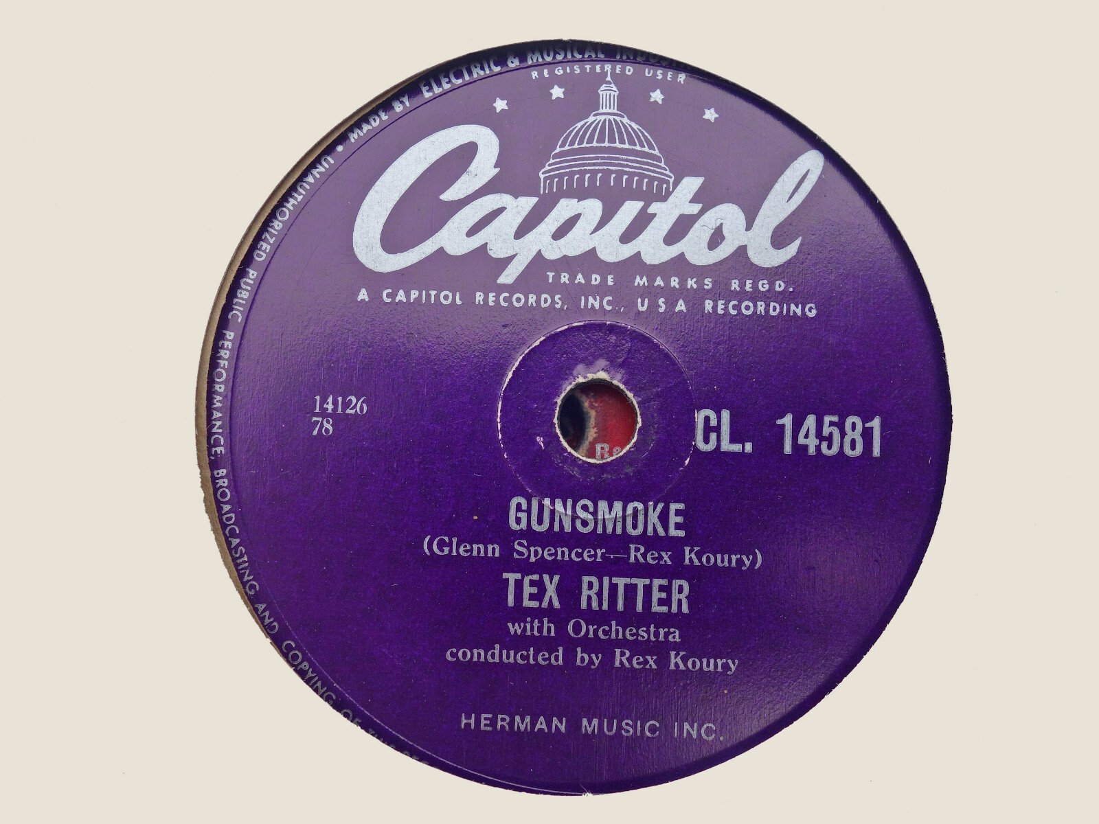 TEX RITTER - CHOOSE ANY ONE OF FOUR 78 rpm discs | eBay UK