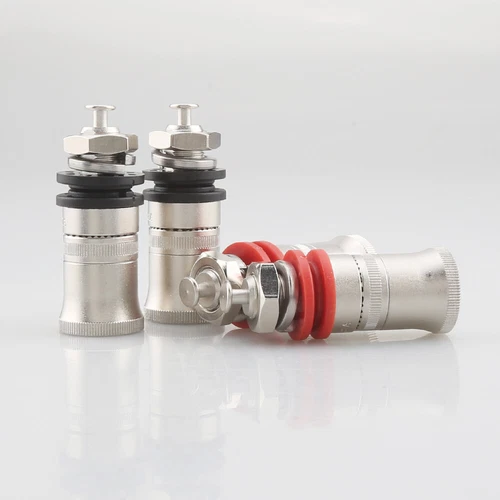 Amplificador de altavoz enchapado en rodio 4 piezas terminal de poste de unión enchufe banana - Imagen 2 de 6