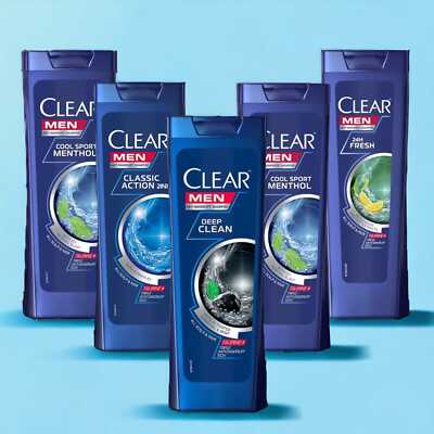 3X CLEAR MEN Shampoo, Clear Anti-Schuppen Shampoo Bundle, Sparset, Set a 3