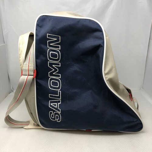 Vintage Retro Salomon Ski Boot Bag Blue White MM1a