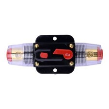 60 Amp In-Line DC Circuit Breaker Solar Audio Car RV 60A 60AMP Fuse 12V 24V