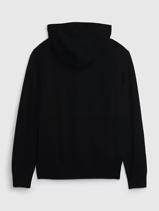 Sudadera con Capucha Gap Felpa para Niño Talla M (8) Negra Supersuave Mezcla de Algodón ~ Nueva Foto 2 de 4