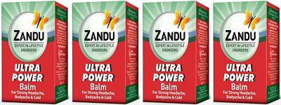 8 packs X ZANDU ULTRA POWER Balm 8ml cold headache muscle joint pain FREE SHIP