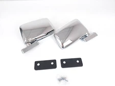 L&R Chrome Side Door Mirror For Datsun 73-83 B310 Nisssan 80-89 720 Pickup D21