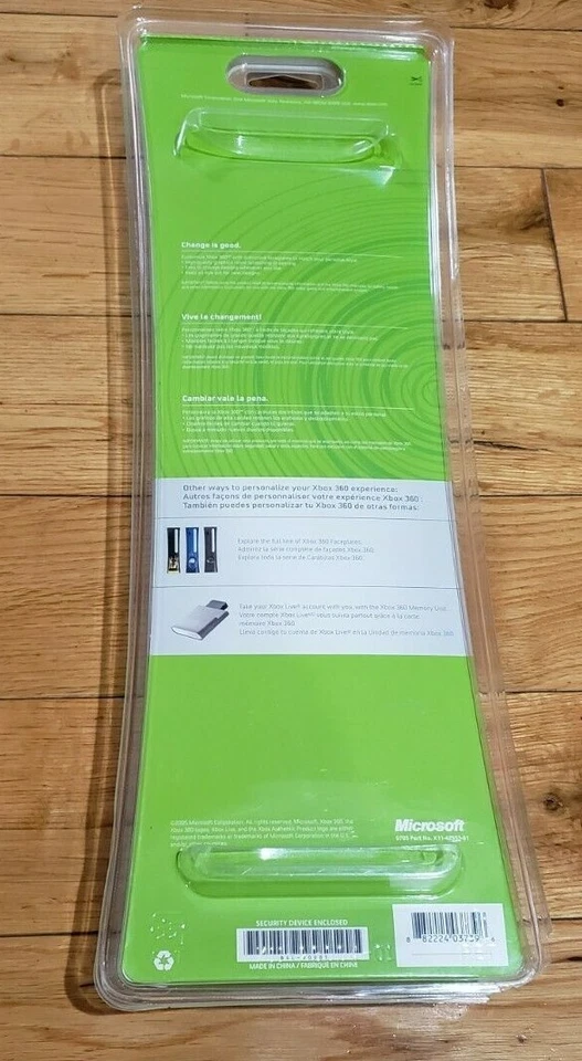 NUEVO Auténtico Microsoft Xbox 360 PLATEADO Placa Frontal B4L-00005, SELLADO DE FÁBRICA 2005 Foto 2 de 4