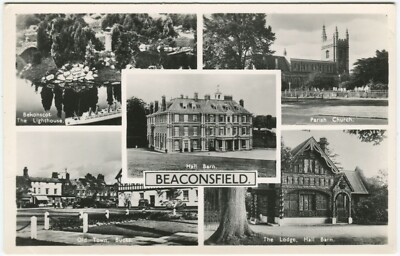 BEACONSFIELD, HALL BARN, LODGE, OLD TOWN, MULTI VIEW - Buckinghamshire Postkarte
