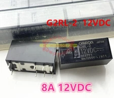 10pcs NEW Power Relay 8A 250VAC 8 Pins G2RL-2 G2RL-2-12VDC G2RL-2-DC12