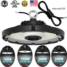 100W 150W 200W 240W LED UFO High Bay Lights Industry Lighting Warehouse Fixtures