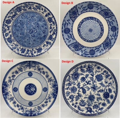 William Roberts Blue Reverie Large Dinner Plate (s) 11 Inches Your Choice