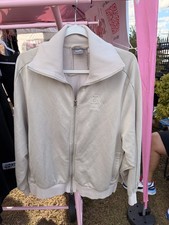 Puma Sweater M Rhuigi Athletic Zip Up Tack Top Zip Up Jacket Oatmeal