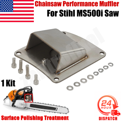 #ad For Stihl MS500i MS500 Chainsaw Performance Muffler Exhaust 304 Stainless Steel $30.59