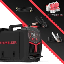 YESWELDER 160A MIG/Flux/TIG/Stick Welder with 8 Wires (4+4 Types), 110V/220V
