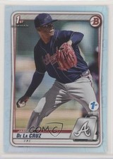 2020 Bowman 1st Edition Sky Blue Foil Jasseel De La Cruz #BFE-115 7i2