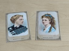 Antique CDV Colour Portaits Princess Louise & Marquis of Lorne