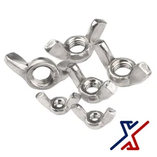 M6 × 1 mm Zinc Plated Wing Nuts / Butterfly Nuts by X1 Tools