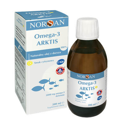 Norsan Omega-3 Arktis Fischöl 200 ml Zitronengeschmack