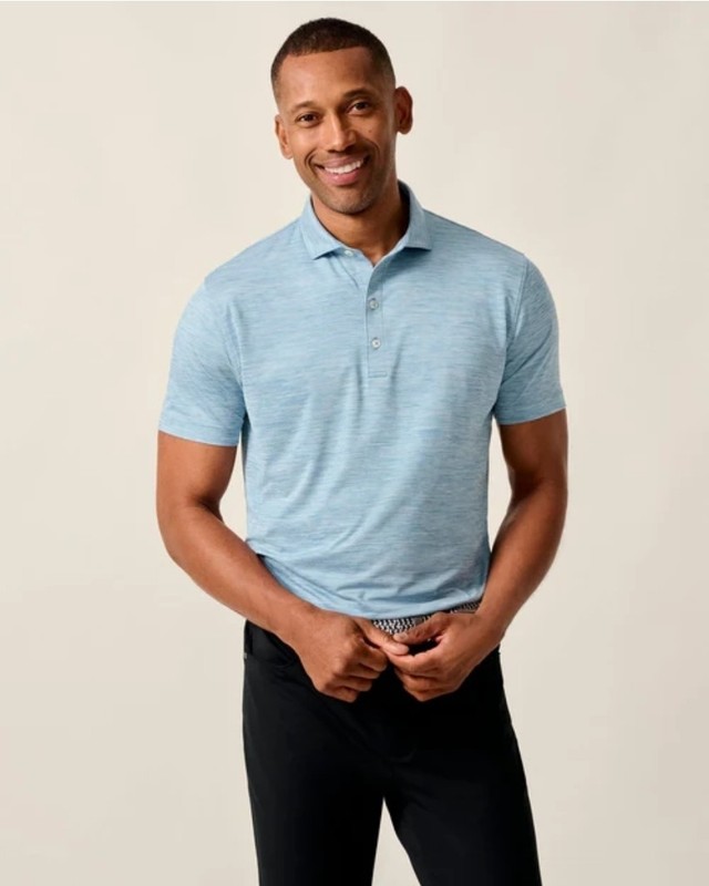 Johnnie-O Featherweight Huronn Stretch Polo Shirt Men's L Performance Golf NWT 