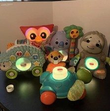 Fisher Price Baby Learning Toy Lot 6 Light Up Musical ABC Hedgehog Sloth Turtle
