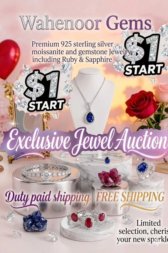 $1 Start Auction Ebay Live : Gemstone n Jewelry