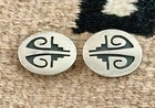 HOPI SILVER OVERLAY EARRINGS – GENE POOYOUMA — photo 3