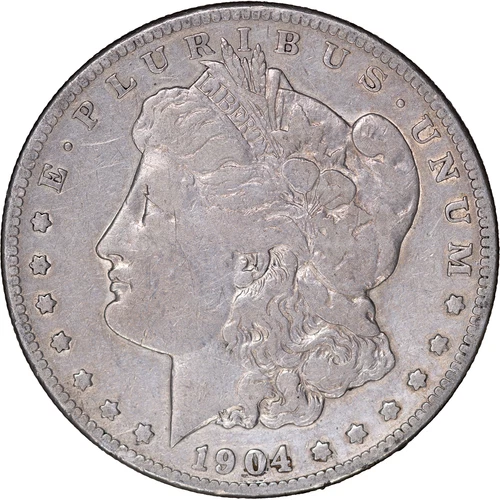 1904-S $1 Morgan Silver Dollar ~ Fine Details