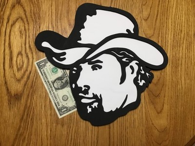 TOBY KEITH FIGURE - 3D WOOD ART