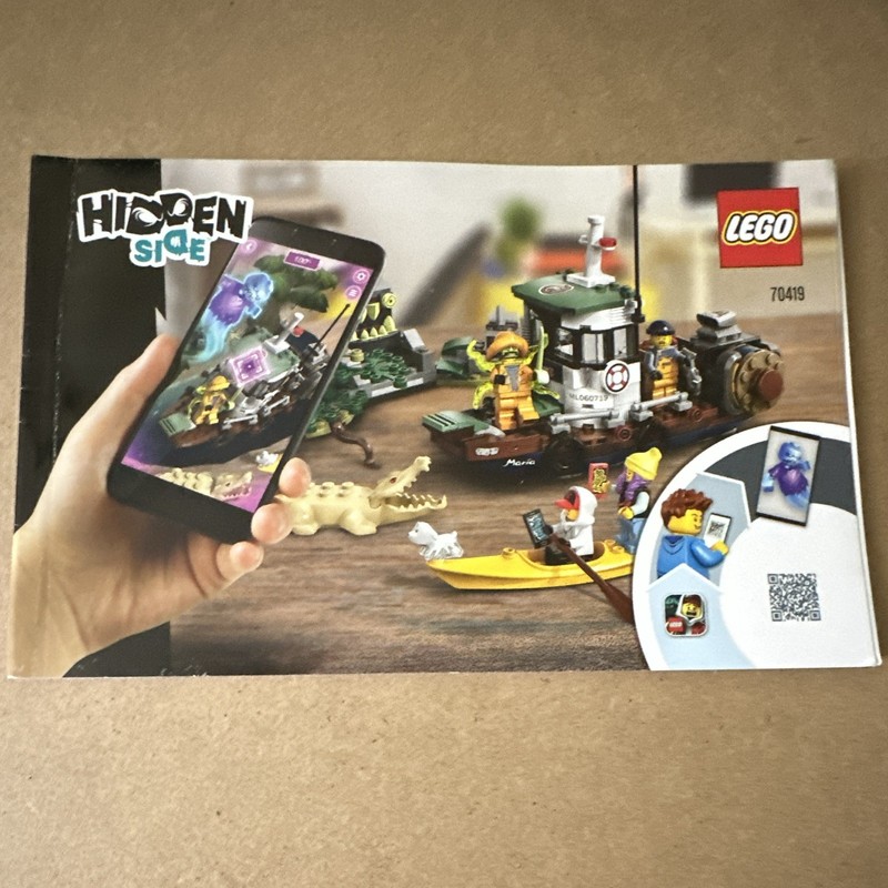 LEGO Hidden Side Wrecked Shrimp Boat 70419 Illustrated Manual Booklet 2019