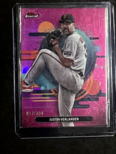 2025 Topps Finest - Uncommon Justin Verlander #119 Magenta Refractor /300
