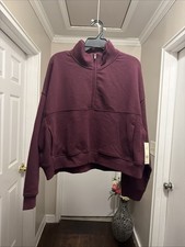 No Boundaries Fleece Half Zip Pullover, Women's,Size -2XL