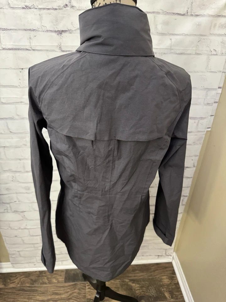 Chaqueta de Lluvia PrAna Eliza Impermeable Talla Med Gris Falta Cinturón Descatalogada Foto 4 de 4
