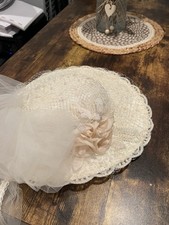 Bridal Illusion Hat Veil Wedding Pearls Vintage 1980  s Springfield Missouri