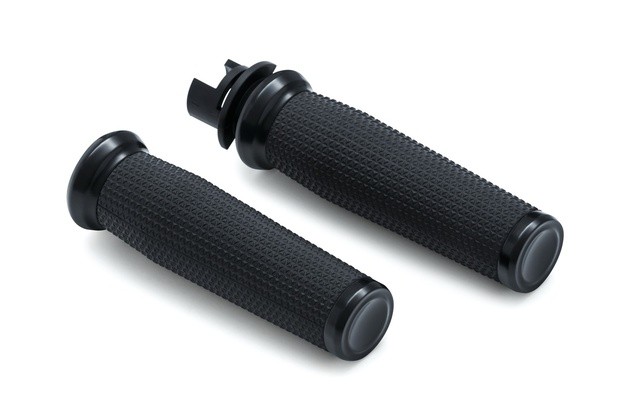 Kuryakyn Thresher Grips Satin Black #5945 Indian Chief/Chieftain