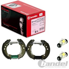 BREMBO BREMSBACKEN VORMONTIERT HINTERACHSE PASSEND FÜR NISSAN MICRA NOTE TIIDA