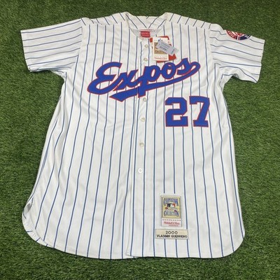 vladimir guerrero montreal Expos Jersey Mens 2xl 52 Mitchell Ness NWT Defects