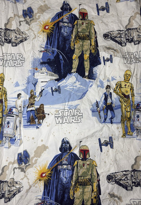 Pottery Barn Kids Star Wars TWIN Flat Sheet Boba Fett Empire Strikes Back