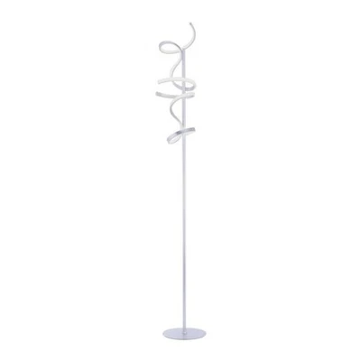 LED Stehlampe Silber Metall dimmbar 156 cm 3000 K Wohnzimmer Leuchte Modern - Bild 1 von 4
