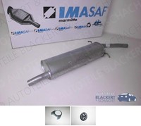Imasaf Auspuff Mitteltopf + Anbauteile für Fiat Multipla 1.9 JTD 77/81/85KW