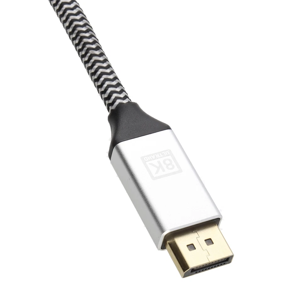 Pro DisplayPort V1.4 32.4GBPS 8K@60Hz 4K@144Hz HDR Kabel Gold 1.8M - Bild 4 von 4