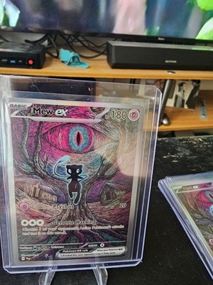 Mew Dark Shadows Oil Painting Style Pokémon